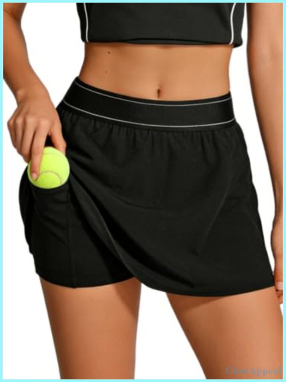 Women's Athletic Skort with Pockets High Rise Active Mini